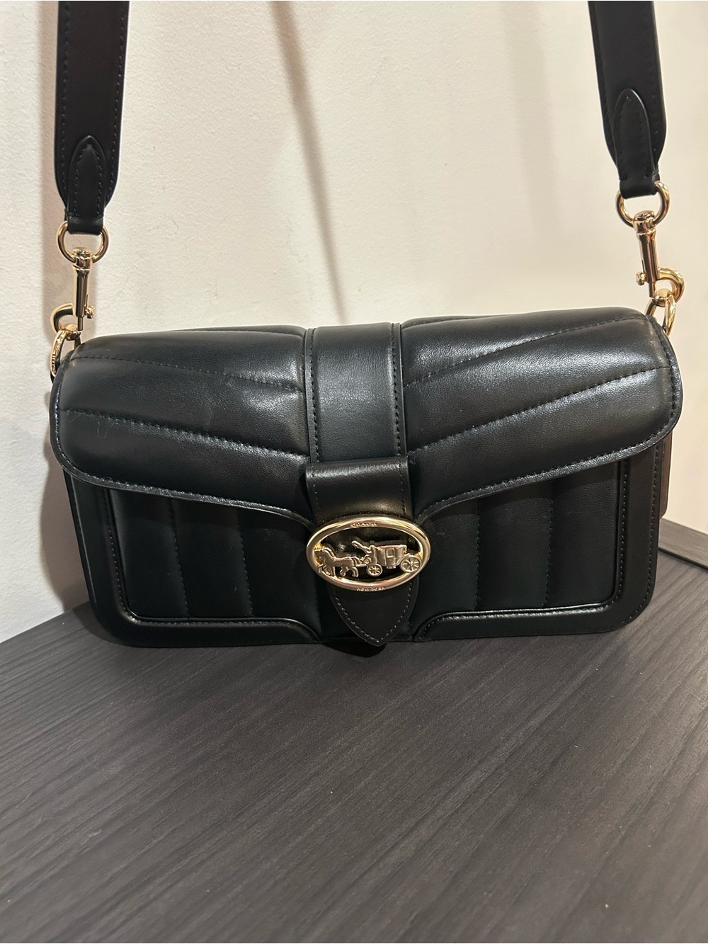 Coach Georgie Shoulder Bag with Puffy Quilting(Style#C2801)